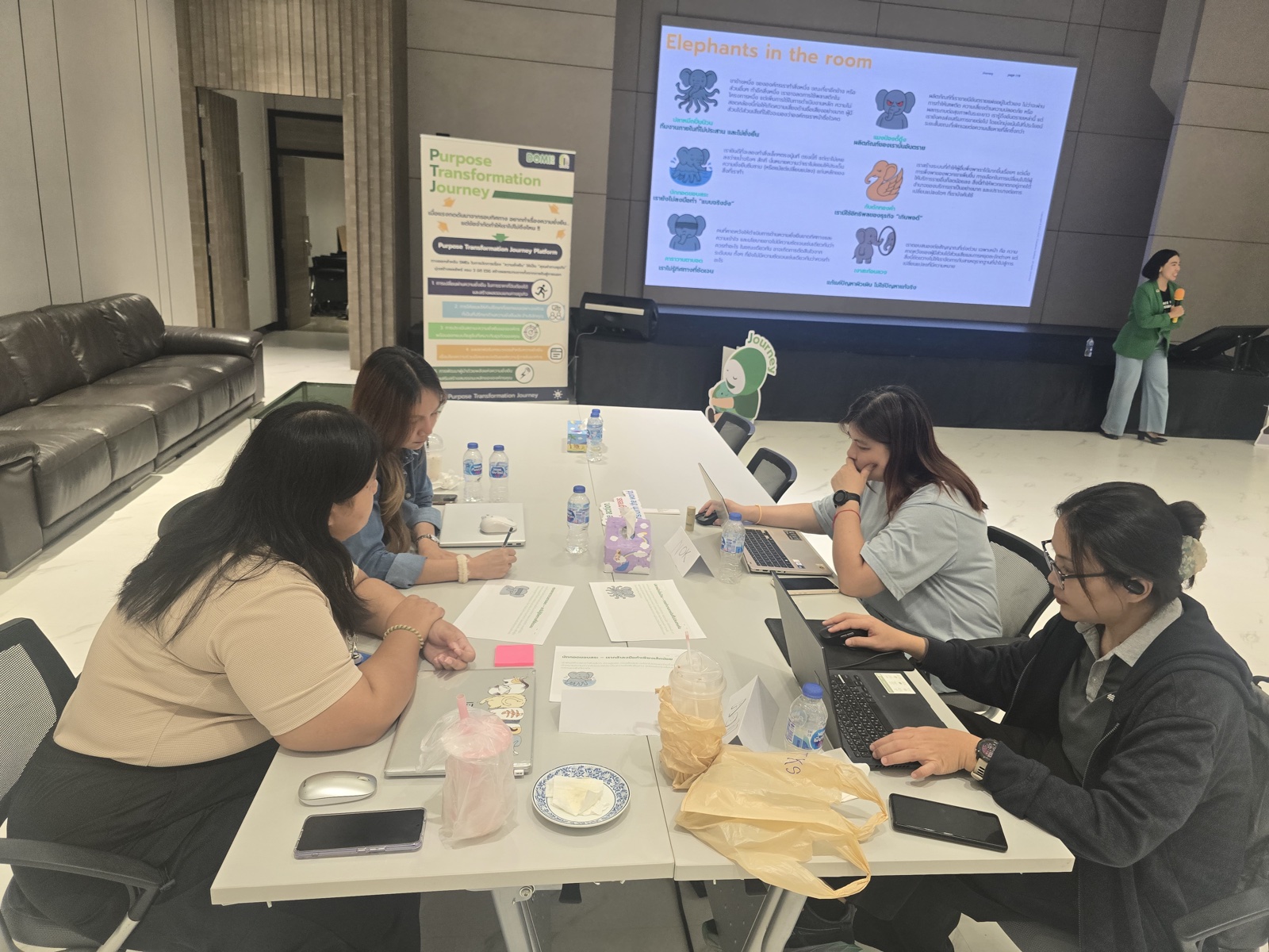 小組以工作表與簡報設計永續商業模式